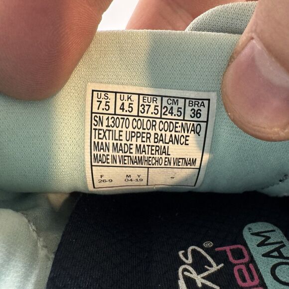 Skechers Womens Flex Appeal 3.0 13070 Blue Running Shoes Sneakers Size 7.5 - Picture 9 of 9